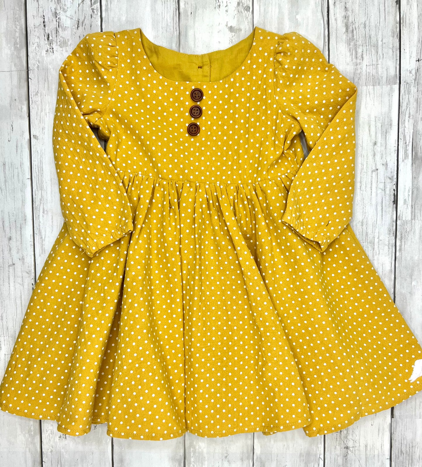 Mustard Dot Dress